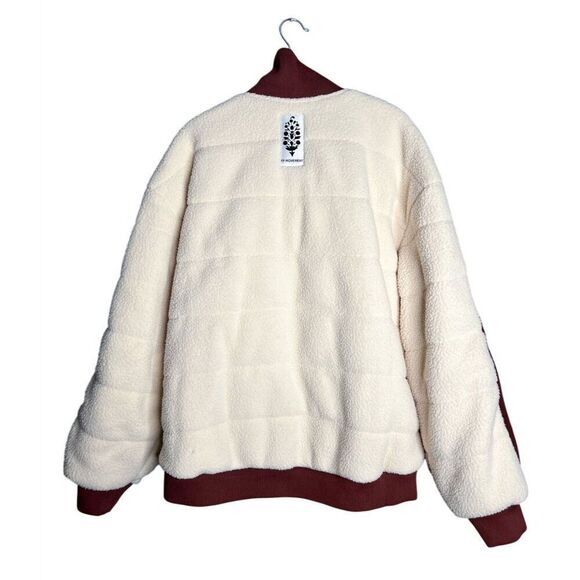 NWT‎ Free People FP Movement Fleecy Sherpa Scrunchy Pippa Jacket Size Large - Picture 10 of 11